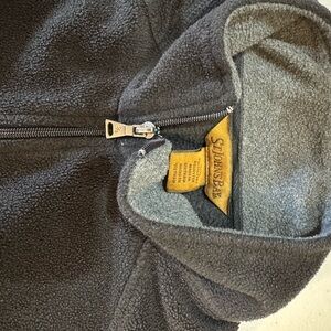 St. John's Bay Gray top zip fleece shirt